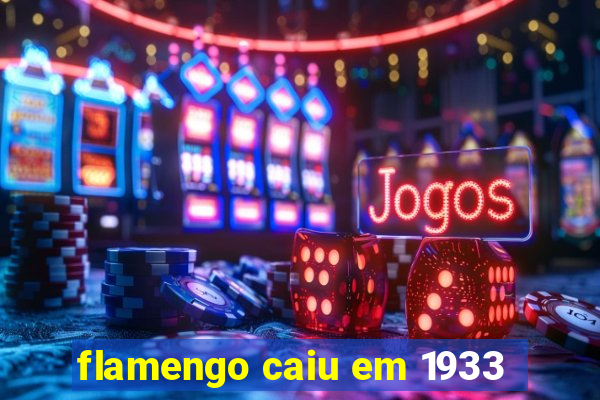 flamengo caiu em 1933
